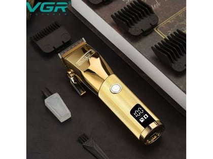 VGR V-681 Trimmer 200 min Runtime 8 Length Settings (Gold)