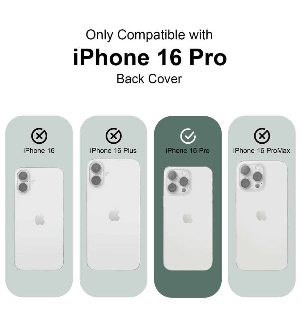 LIRAMARK Liquid Silicone Soft Back Cover Case for Apple iPhone 16 Pro