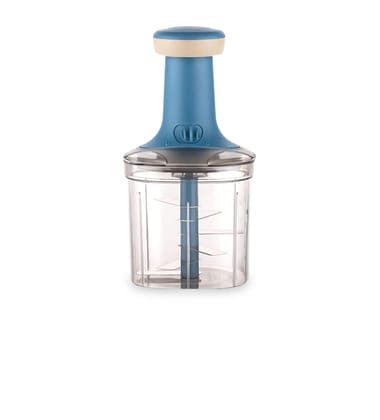 Push Chopper_1000ml |5 Stainless Steel Blade |Anti Slip Handle