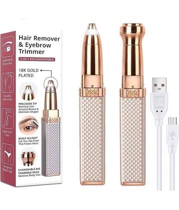 TESMEZY Trimmer Gold Corded,Cordless Eyebrow Trimmer With 90 minutes Runtime