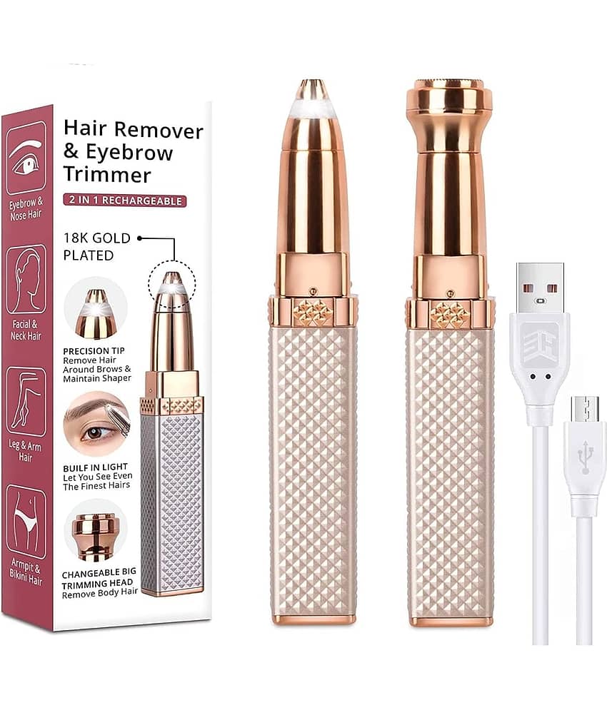 TESMEZY Trimmer Gold Corded,Cordless Eyebrow Trimmer With 90 minutes Runtime
