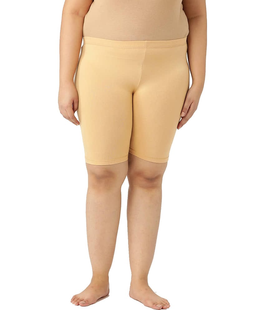 Leading Lady Cotton Hot Pants - Beige