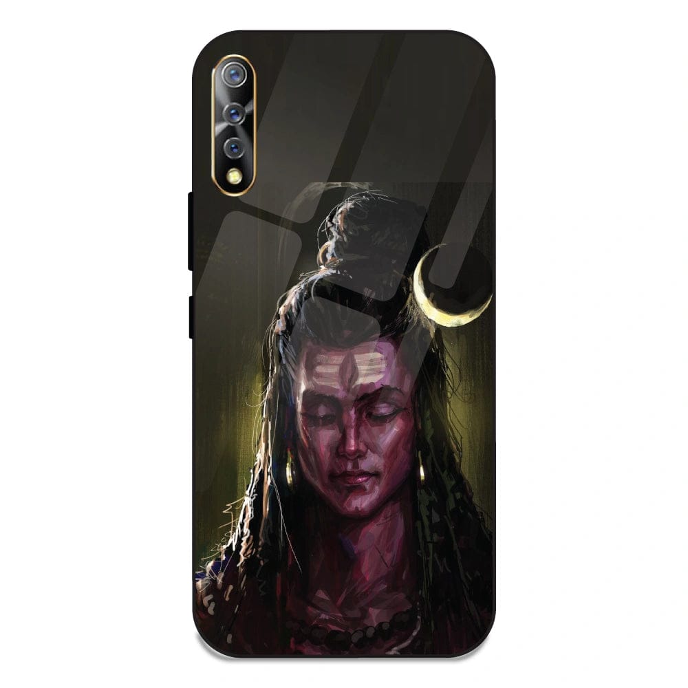 Lord Shiva - Glass Case For Vivo Models-Vivo S1