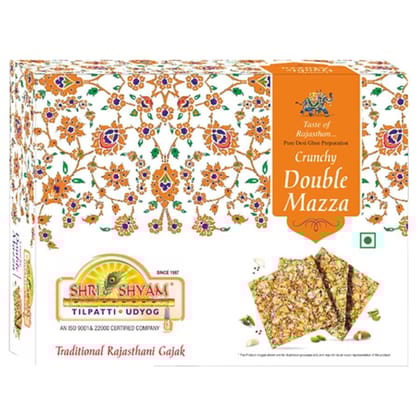 Crunchy Double Mazza Peanut Chikki - 500 gm