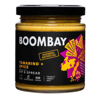 BOOMBAY Tamarind + Spice Dip and Spread - Use as a Dressing for Dosa, Curry Paste, Marinade, Spread on Bread, 190 gm