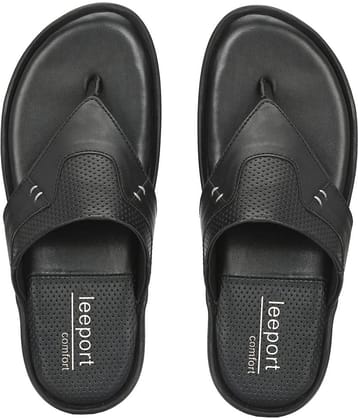 Leeport Brown Men's Leather Slipper