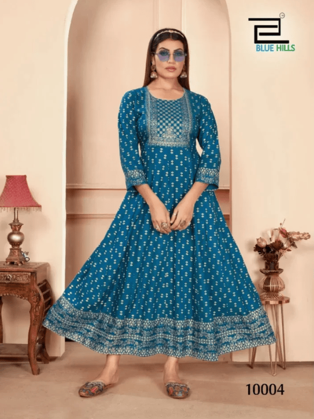 Shimmer Bluehills Anarkali Kurtis