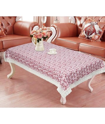 Printed PVC 4 Seater Rectangle Table Cover ( 150 x 92 ) cm Pack of 1 Brown