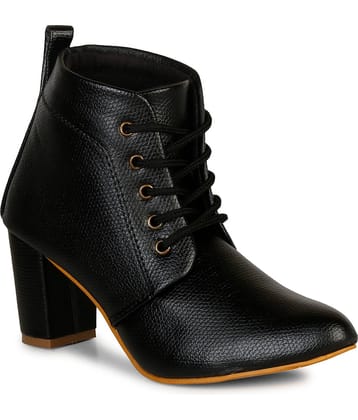 Ishransh - Black Women's Ankle Length Boots