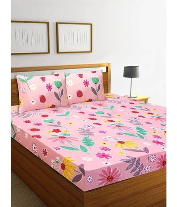 Home Candy Microfiber Double Bedsheet ( Grey )