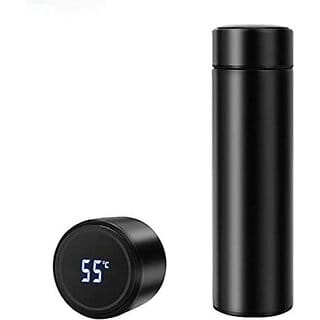 LED Temperature Indicator | Insulated Steel Flask Bottle| Flask (Multicolor) 500 ml Flask(Pack of 1, Multicolor, Steel)