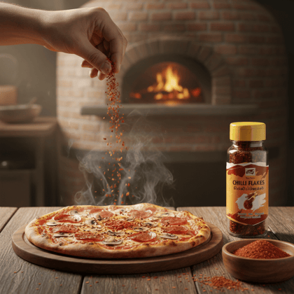 Valari Chilli Flakes Bottle - 40g Seasonings for Italian Dishes, Red Chilli Flakes for Pasta, Pizza, Salads, Premium Sprinkler Seasoning, Italian Herbs and Spices