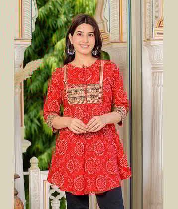 Cotton Short Kurti For Women (Pack of 1)