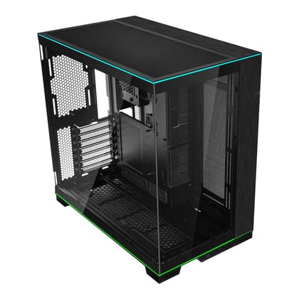 Lian Li O11 Dynamic EVO RGB Mid-Tower Computer Case/Gaming Cabinet with Dual ARGB Strips - Black 