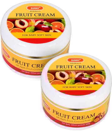 SUNNY HERBALS Fruit Cream Moisturizer 100 gm Pack of 2