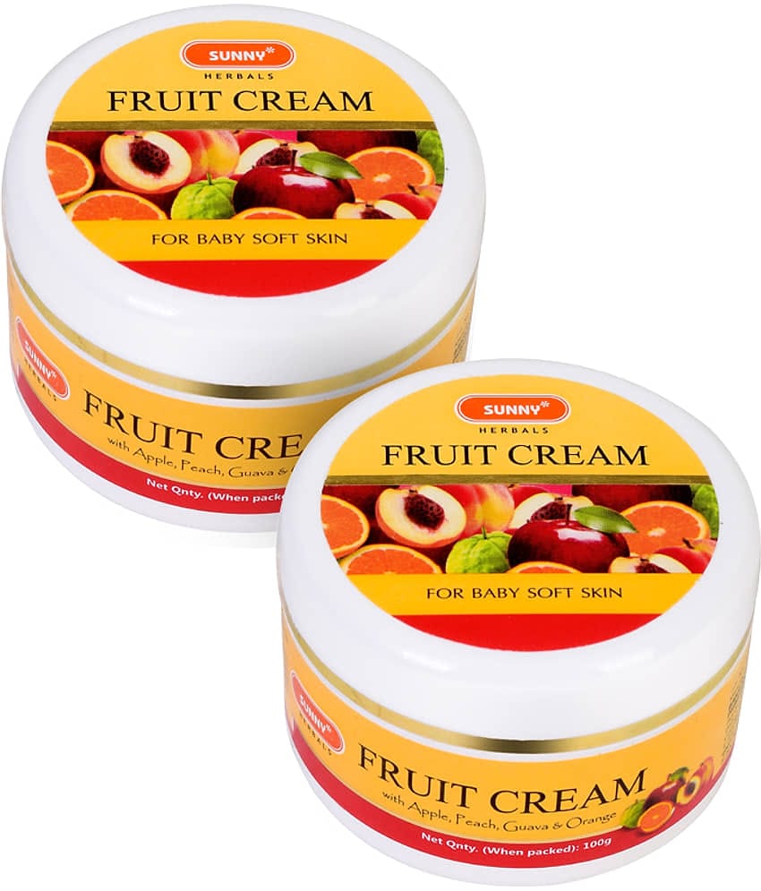 SUNNY HERBALS Fruit Cream Moisturizer 100 gm Pack of 2