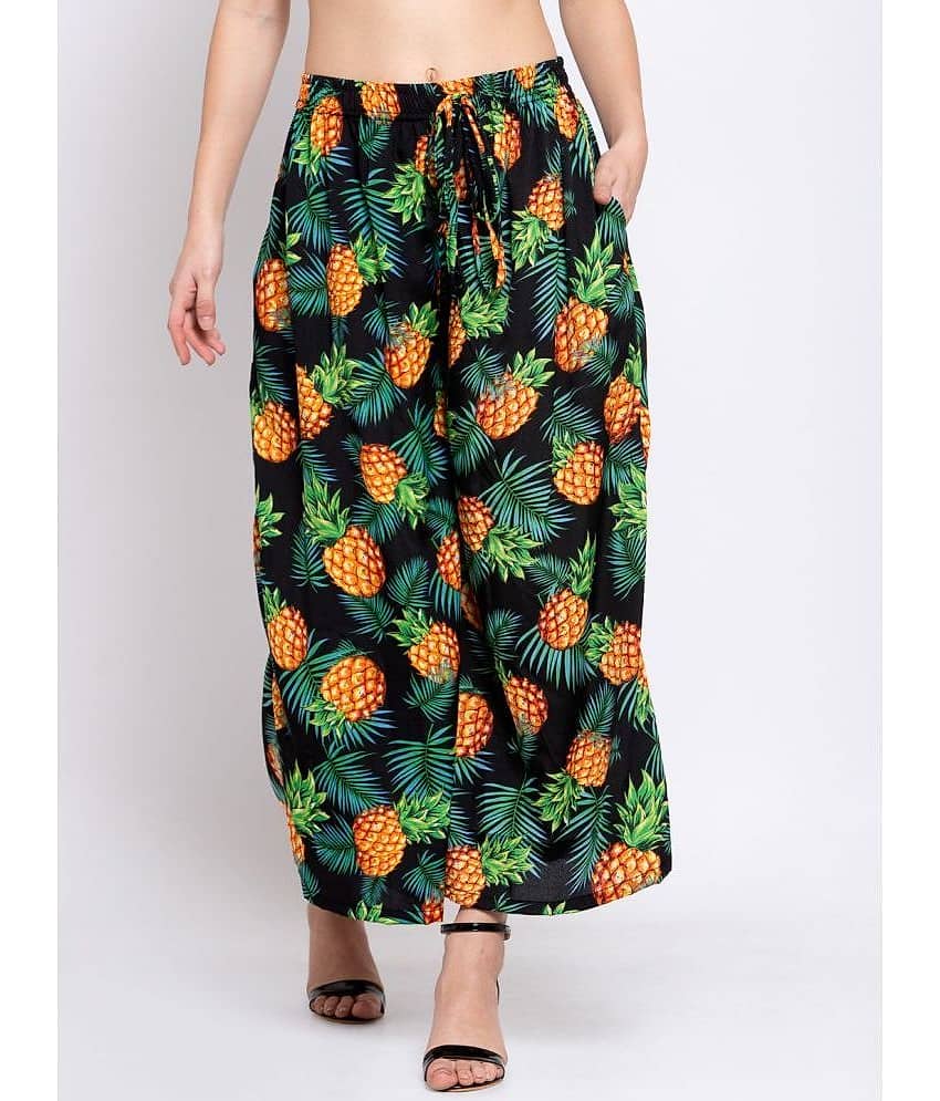 Klotthe Multicolor Cotton Straight Women's Palazzos ( Pack of 1 )