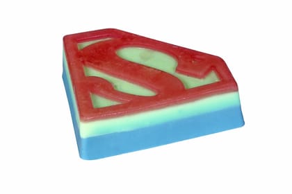 Vegetarian Products Skincare Superman Soap For Kids Pack Of 2 (Superman Soap)-200