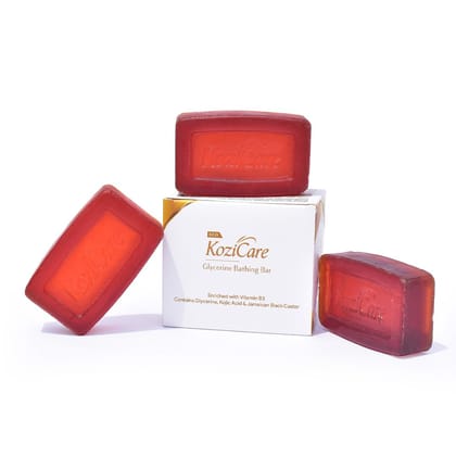 Kozicare Kojic Acid Soap & Glutathione | Body Tan Removal & Detan | Whitening | Neem Tulsi | for Bath | Bathing | Bath Combo Offers - Pack of 3 Kozicare Kojic Acid Soap & Glutathione | Body Tan Removal & Detan | Whitening | Neem Tulsi | for Bath | Bathin