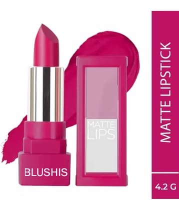 BLUSHIS Long Lasting Non Transfer Pink Matte Lipstick