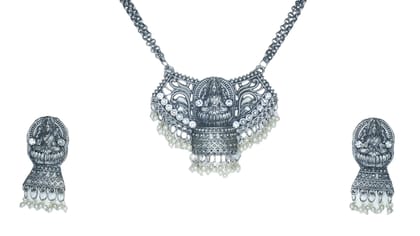 Elegant German Silver Jewelry Set