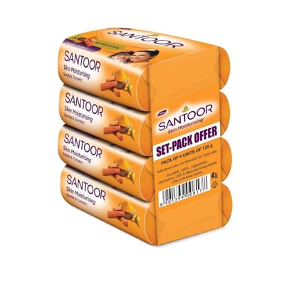 Premium Santoor Soap 4units of 125g Premium Santoor Soap 4units of 125g