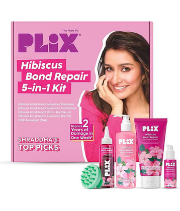 The Plant Fix Plix Hibiscus Hair Care Gift Box Reduces Breakage, Boosts Shine & Smoothness  (5 Items in the set)