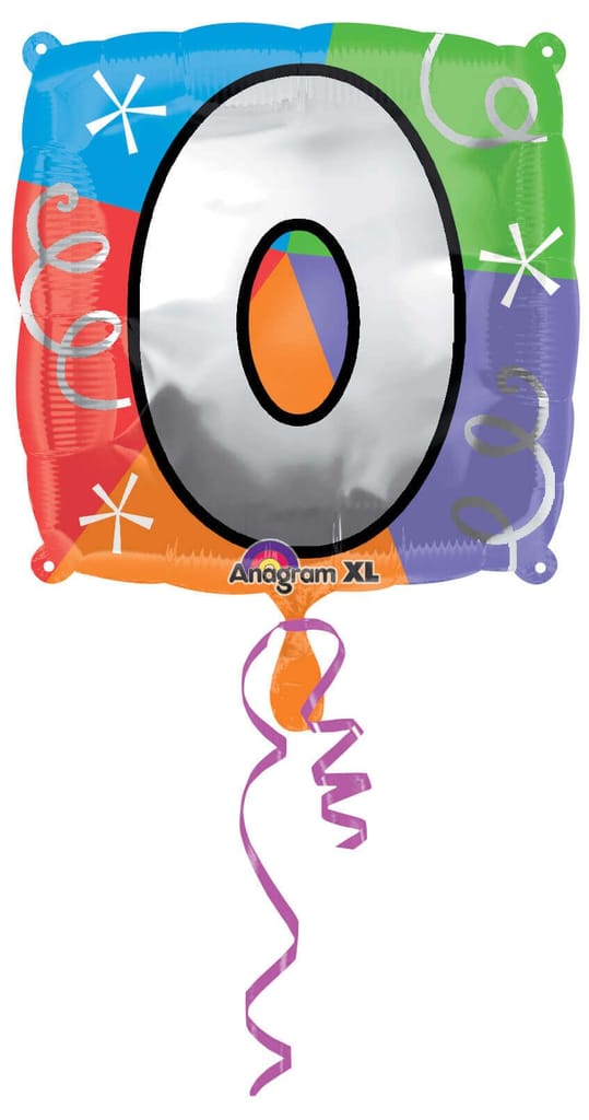 Letter O Quad Shaped Balloon - Helium Quality - 18 inches - 1PC - Party and Festive Needs | Buy online on ZillyBuy
