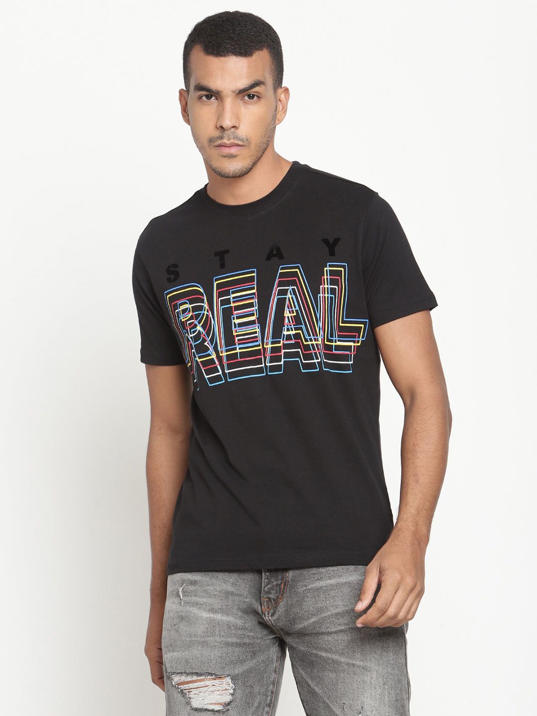 Punk REAL Black T-Shirt-M / Black