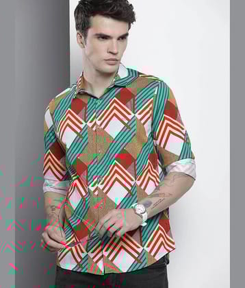 The Indian Garage Co Men Slim Fit Opaque Printed Shirt - None