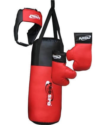 Prospo Kid Set - Kidsboxing Playing/Start-Up Set/Boxing Toy/Gift for Kids (Punching Bag, Gloves & Headgear)