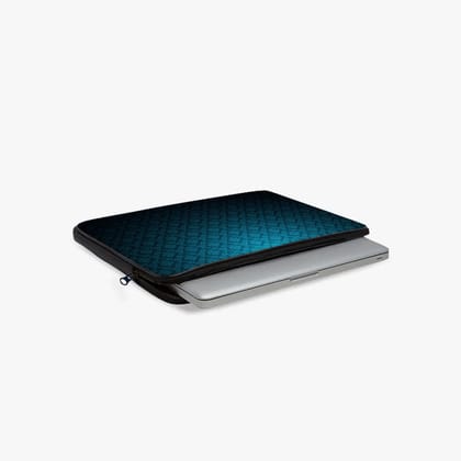 "Gradient Blue Art" Laptop Sleeves:Bold Modern Design for Every Size-13" / Black