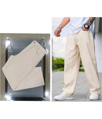 9x denims Basic Men's Jeans - Cream ( Pack of 1 )
