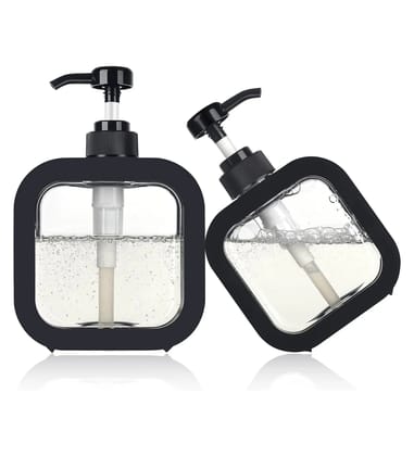 Pack of 2 300ML Liquid Soap Dispenser | Refillable Pump Bottle for Hand Wash, Dish Wash, Shampoo, Conditioner