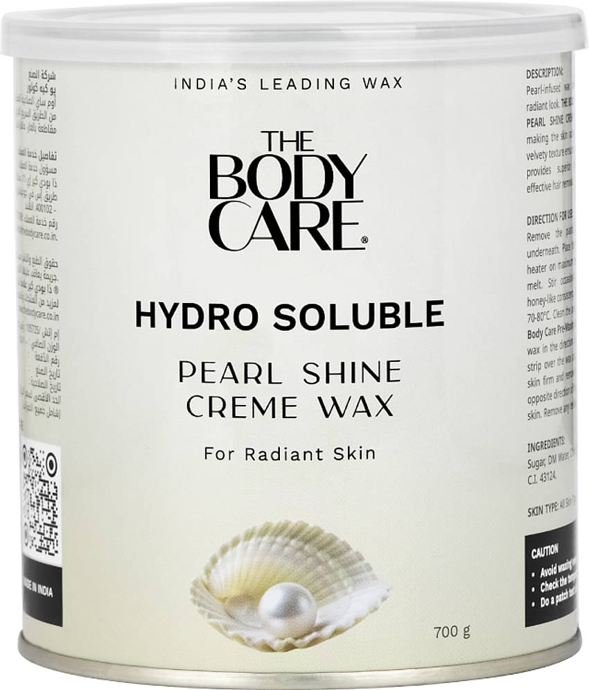 The Body Care Hydro Soluble Pearl Shine Creme Wax, 700gm, (Pack of 1)