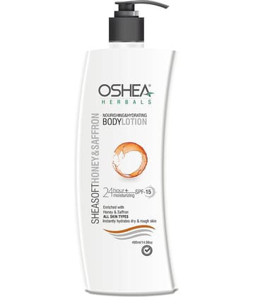 Oshea Herbals Sheasoft Honey & Saffron Body Lotion 400milliliters