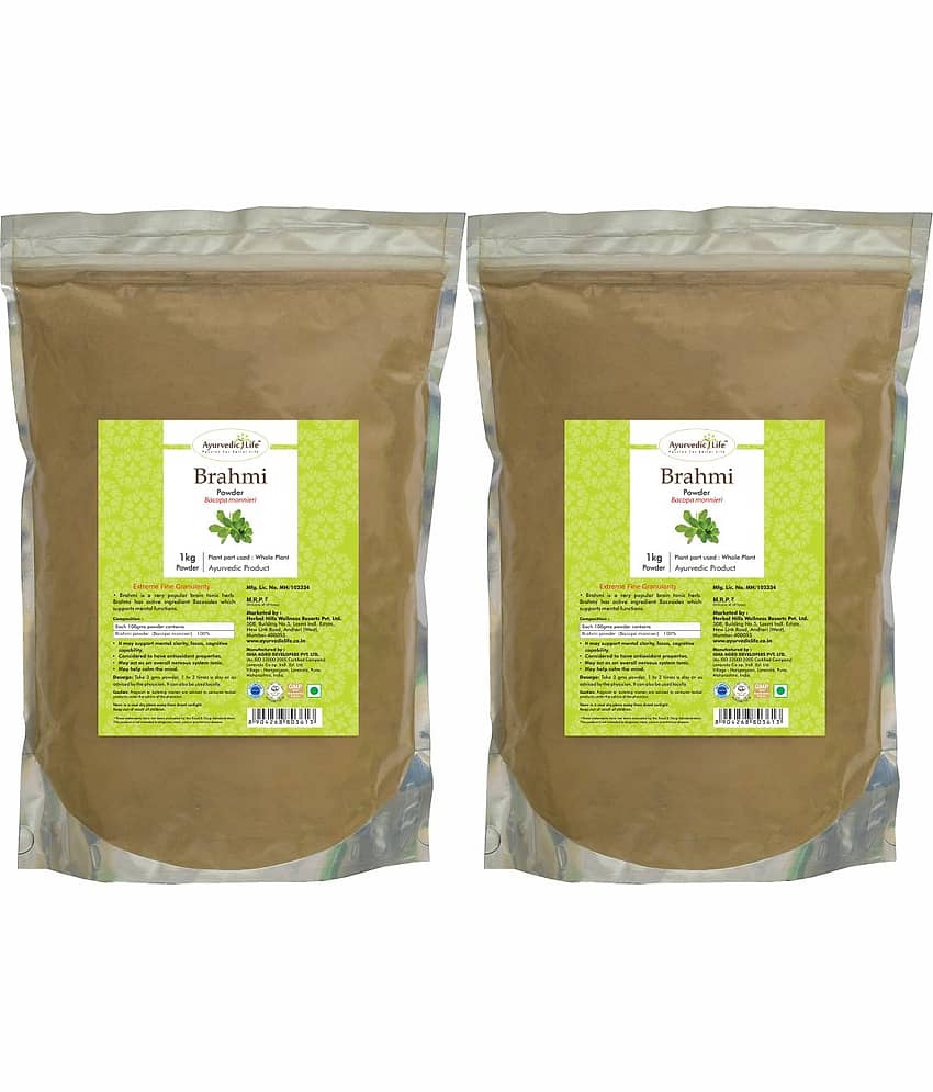 Ayurvedic Life Brahmi Powder 1 kg Pack of 2