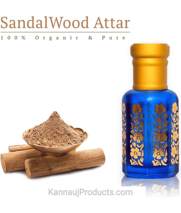 Kannauj Products Sandalwood Non- Alcoholic Miniature Attar ( Pack of 1 )