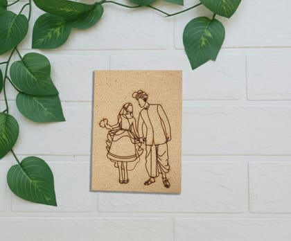 Dbeautify's DIY Punjabi Couple Traditional Painting