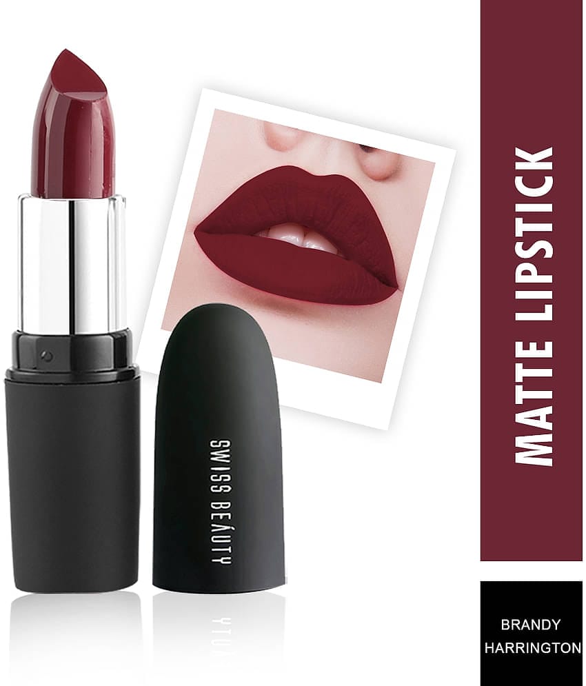 Swiss Beauty Matte Lipstick (Harrington), 3.8gm