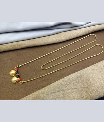 shankhraj mall Golden Mangalsutra ( Pack of 1 )
