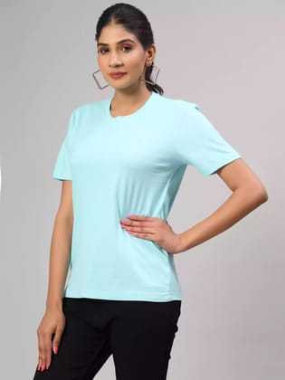 Aqua Blue - Sukhiaatma Unisex Basic T-shirt-XS-36