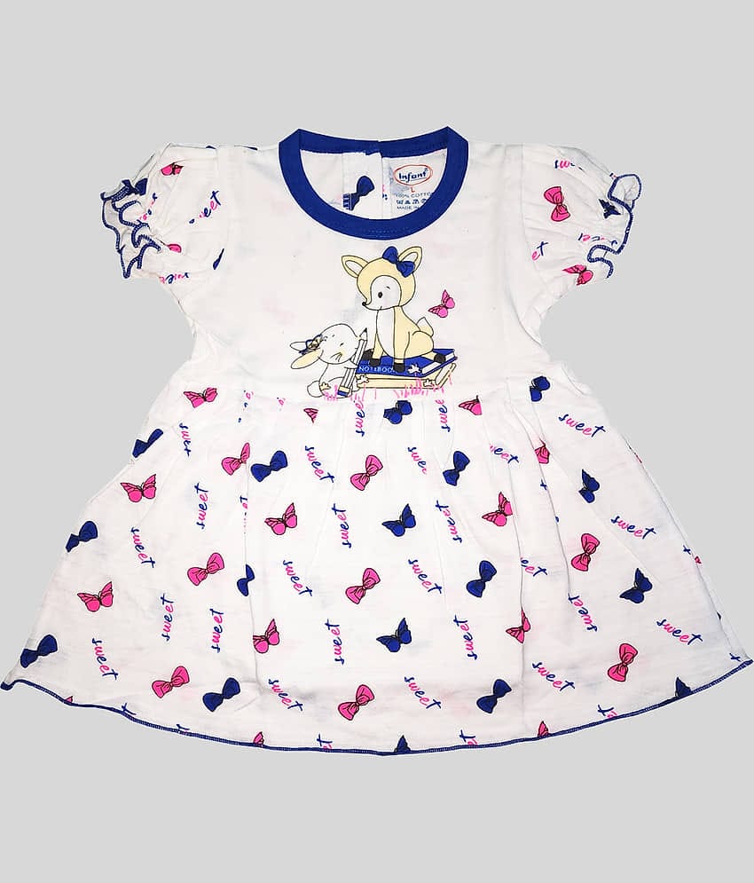 INFANT Pack of 1 Baby Girls Cotton Frock ( Red )