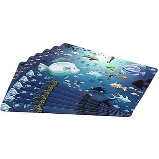 placemats set of 6 pcs/ table mat set of 6 pcs/ dining table placemat set of 6pcs/placemat set of 6 pcs(multicolour