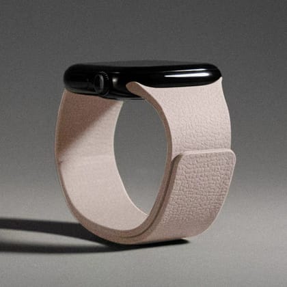 Premium Litchi Silicone Magnetic Loop By iSerieshub Comaptible For Apple Watch-Starlight