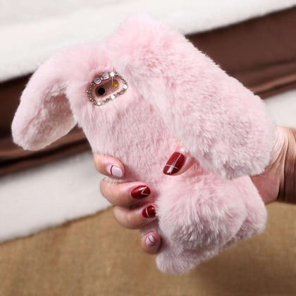 Luxury Bunny Rabbit Fur Plush Case-iPhone 6/6S