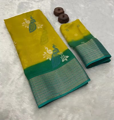 Elegant Soft Marshmallow Blooming Saree Elegant Soft Marshmallow Blooming Saree