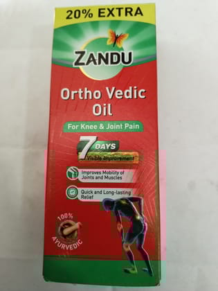 Zandu Ortho vedic Oil For knee & joint pain 7 days Visible improvement 