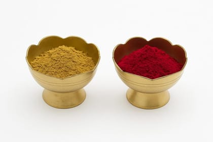 KARTHI7OCT STORE Small Brass Altar Bowls � 45 mm Top Diameter - 33 mm Height � Pital Kumkum Chimizh/Chandan Katori � Decorative Pooja Article � Scalloped Edge Design Sandhana Kinnam Bowl KARTHI7OCT STORE Small Brass Altar Bowls � 45 mm Top Diameter - 33 mm Height � Pital Kumkum Chimizh/Chandan Katori � Decorative Pooja Article � Scalloped Edge Design Sandhana Kinnam Bowl