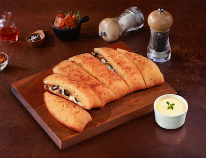 Italian Stuffed Garlic Breadsticks + Cheesy Dip [FREE]